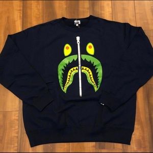 Navy XL Bape CrewNeck